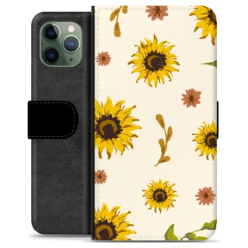 iPhone 11 Pro Premium Flip Cover med Pung - Solsikke