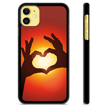 iPhone 11 Beskyttende Cover - Hjertesilhuet