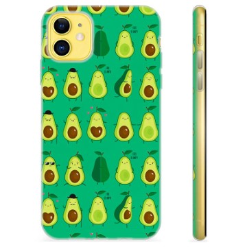 iPhone 11 TPU Cover - Avocadomønster