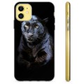 iPhone 11 TPU Cover - Sort Panter