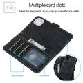 iPhone 11 Vintage 2-i-1 Etui M. Aftageligt Cover - sort