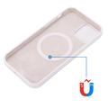 iPhone 12/12 Pro Liquid Silikone Cover - MagSafe Kompatibel - Hvid