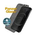 iPhone 12/12 Pro PanzerGlass Case Friendly CamSlider Privacy Skærmbeskyttelse Hærdet Glas - sort kant
