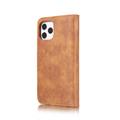 iPhone 12/12 Pro DG.Ming Læderpung med Aftageligt Cover - Brun