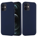 iPhone 12 Mini Liquid Silikone Cover - MagSafe Kompatibel - Mørkeblå