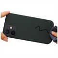 iPhone 12 Mini Liquid Silikone Cover - MagSafe Kompatibel - Mørkegrøn