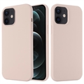 iPhone 12 Mini Liquid Silikone Cover - MagSafe Kompatibel (Open Box - Fantastisk stand) - Pink