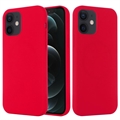 iPhone 12 Mini Liquid Silikone Cover - MagSafe Kompatibel - Rød