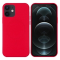 iPhone 12 Mini Liquid Silikone Cover - MagSafe Kompatibel - Rød
