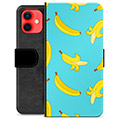 iPhone 12 mini Premium Flip Cover med Pung - Bananer