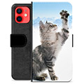 iPhone 12 mini Premium Flip Cover med Pung - Kat