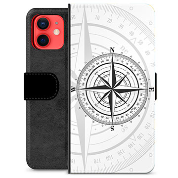 iPhone 12 mini Premium Flip Cover med Pung - Kompas