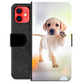 iPhone 12 mini Premium Flip Cover med Pung - Hund