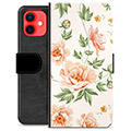 iPhone 12 mini Premium Flip Cover med Pung - Floral