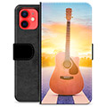 iPhone 12 mini Premium Flip Cover med Pung - Guitar