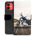 iPhone 12 mini Premium Flip Cover med Pung - Motorcykel