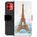 iPhone 12 mini Premium Flip Cover med Pung - Paris