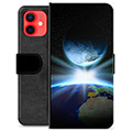 iPhone 12 mini Premium Flip Cover med Pung - Verdensrum