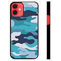 iPhone 12 mini Beskyttende Cover - Blå Camouflage