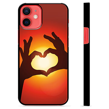 iPhone 12 mini Beskyttende Cover - Hjertesilhuet