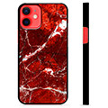 iPhone 12 mini Beskyttende Cover - Rød Marmor