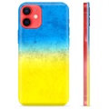 iPhone 12 mini TPU Cover Ukrainsk Flag - Tofarvet