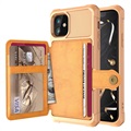 iPhone 12 Mini TPU Cover med Kortholder (Open Box - Fantastisk stand) - Guld