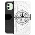 iPhone 12 Premium Flip Cover med Pung - Kompas
