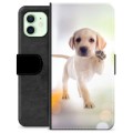 iPhone 12 Premium Flip Cover med Pung - Hund
