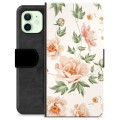 iPhone 12 Premium Flip Cover med Pung - Floral