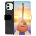 iPhone 12 Premium Flip Cover med Pung - Guitar