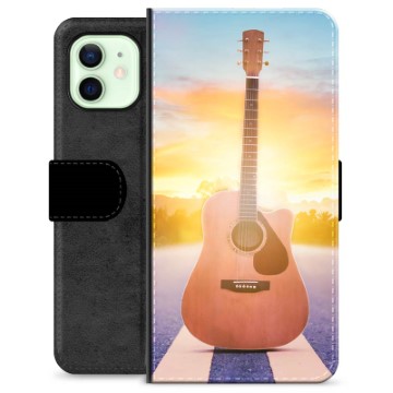 iPhone 12 Premium Flip Cover med Pung - Guitar