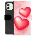iPhone 12 Premium Flip Cover med Pung - Kærlighed