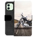 iPhone 12 Premium Flip Cover med Pung - Motorcykel
