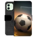 iPhone 12 Premium Flip Cover med Pung - Fodbold