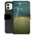 iPhone 12 Premium Flip Cover med Pung - Storm