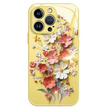 iPhone 12/12 Pro Blomsterbuket Hybrid Cover - gul