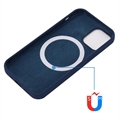 iPhone 12/12 Pro Liquid Silikone Cover - MagSafe Kompatibel (Open Box - Bulk) - Mørkeblå