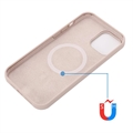 iPhone 12/12 Pro Liquid Silikone Cover - MagSafe Kompatibel - Pink