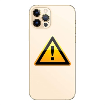 iPhone 12 Pro Max Bag Cover Reparation - inkl. ramme - Guld