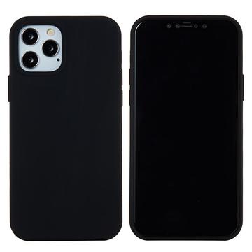 iPhone 12 Pro Max Liquid Silicone Cover - Sort