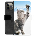 iPhone 12 Pro Max Premium Flip Cover med Pung - Kat