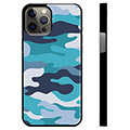 iPhone 12 Pro Max Beskyttende Cover - Blå Camouflage