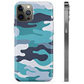 iPhone 12 Pro Max TPU Cover - Blå Camouflage