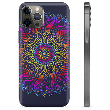 iPhone 12 Pro Max TPU Cover - Farverig Mandala