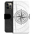 iPhone 12 Pro Max Premium Flip Cover med Pung - Kompas