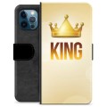 iPhone 12 Pro Premium Flip Cover med Pung - Konge