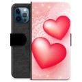 iPhone 12 Pro Premium Flip Cover med Pung - Kærlighed