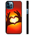 iPhone 12 Pro Beskyttende Cover - Hjertesilhuet