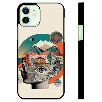 iPhone 12 Beskyttende Cover - Abstrakt Collage